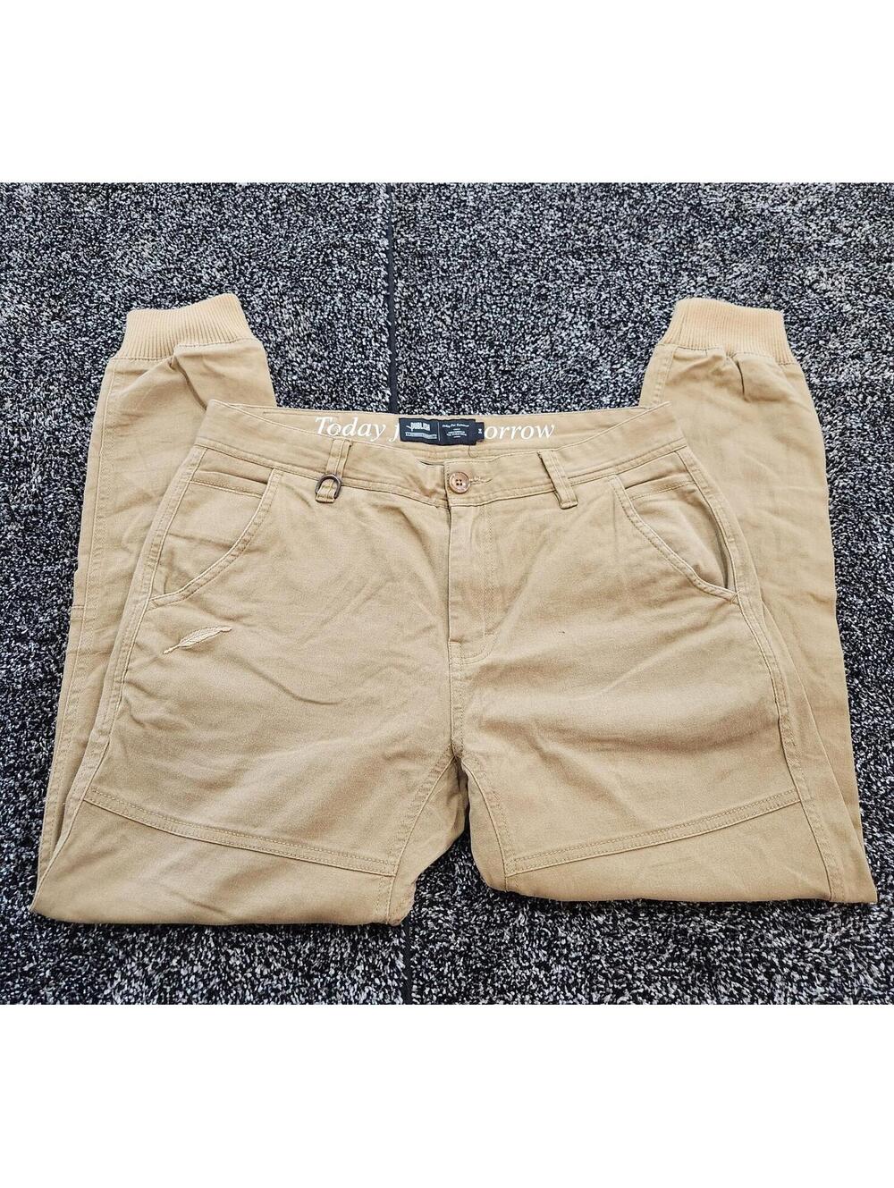 Publish Brand Legacy Jogger Pants Tan D-Ring Men's Size 34 USA publish